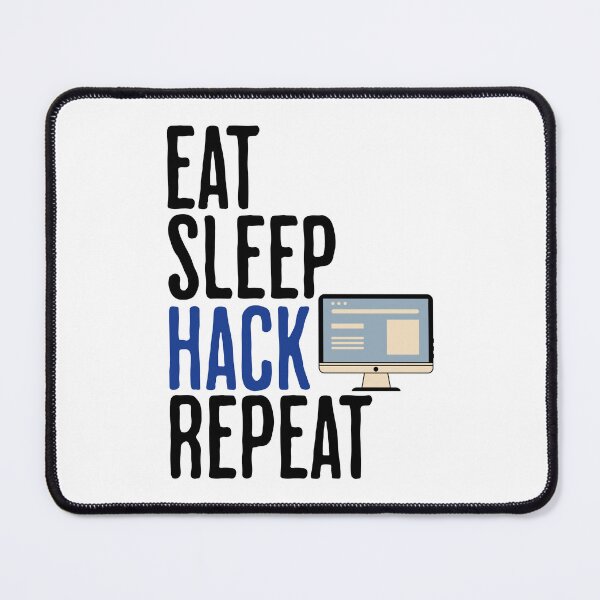 Item preview, Eat Sleep Hack Repeat - Computer and Hacker Humor designed and sold by AlanPhotoArt.
