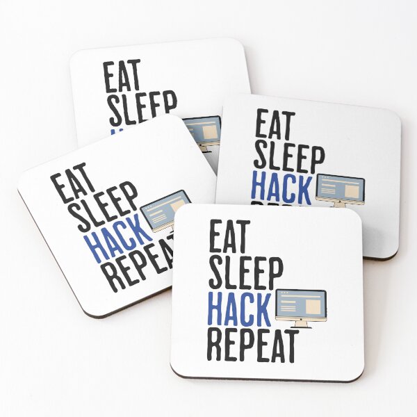 Item preview, Eat Sleep Hack Repeat - Computer and Hacker Humor designed and sold by AlanPhotoArt.