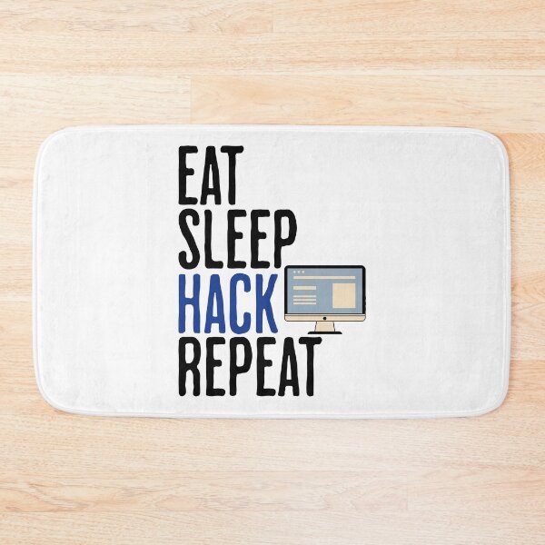 Item preview, Eat Sleep Hack Repeat - Computer and Hacker Humor designed and sold by AlanPhotoArt.