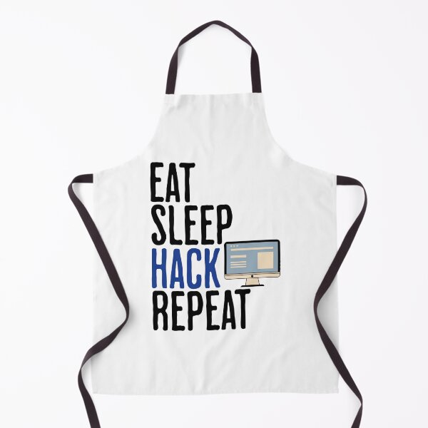 Item preview, Eat Sleep Hack Repeat - Computer and Hacker Humor designed and sold by AlanPhotoArt.