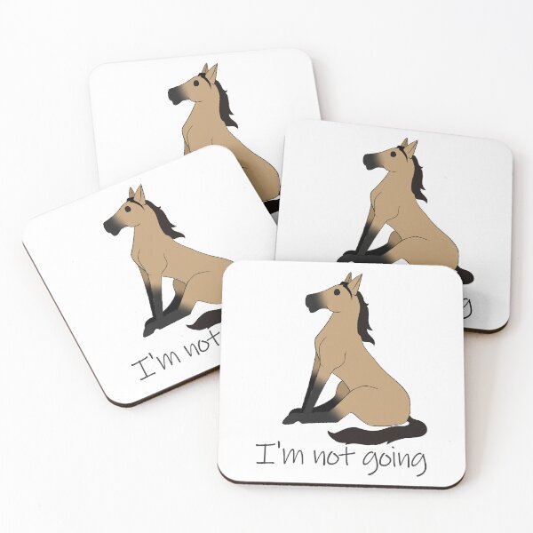 Item preview, I'm Not Going Horse designed and sold by CrazyCatCraft.