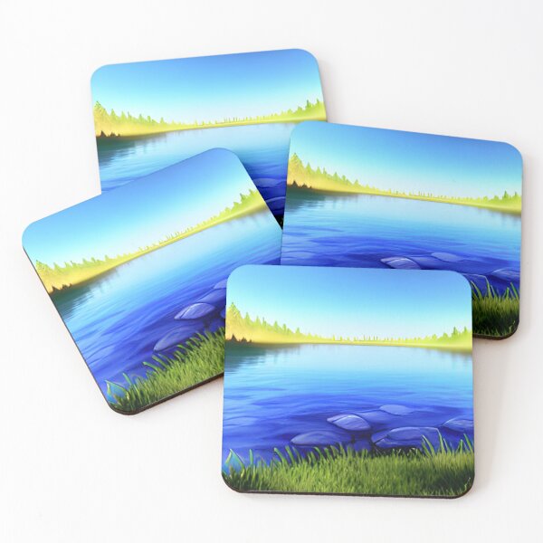 Item preview, Beautiful fantasy lake scenery. designed and sold by Art-Vibrations.