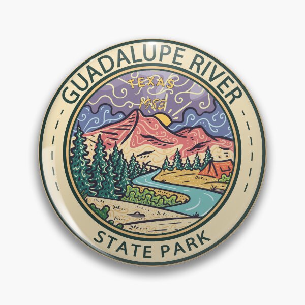 Item preview, Insignia de Texas del Parque Estatal del Río Guadalupe designed and sold by KrisSidDesigns.