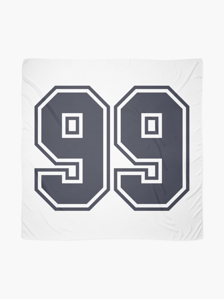 Number 99 Sports Tampa Ninety-Nine Jersey Sticker for Sale by HelloFromAja