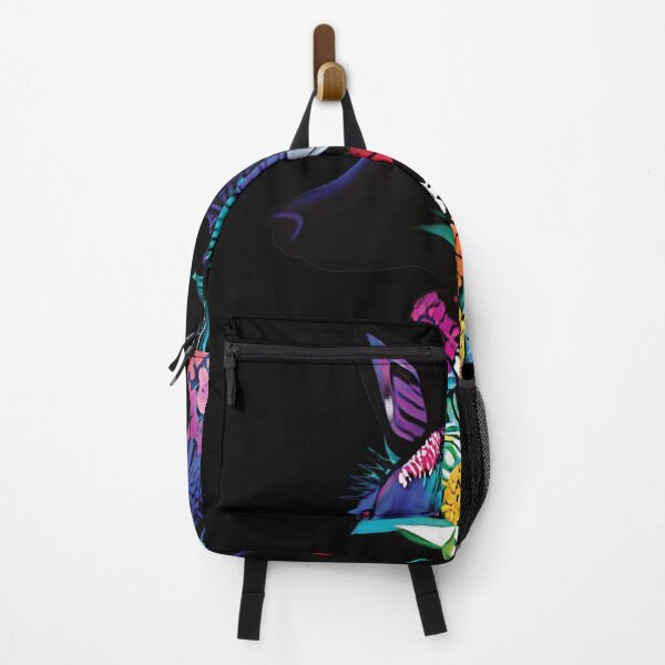 Item preview, colorful wolf with flowers designed and sold by ralick.
