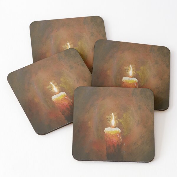 Item preview, Candle flame on black background  designed and sold by WorldOfWendyArt.