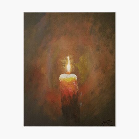 Candle Heart Flame - Red Fire Art Designs - Paintings & Prints