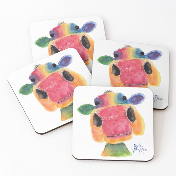 Item preview, Cow PRiNT  ' NoSeY Bridget ' by Shirley MacArthur designed and sold by Shirley MacArthur Art.