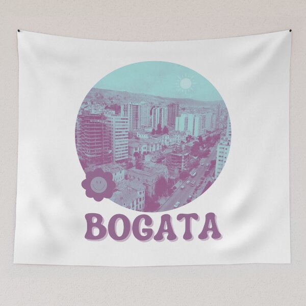 Item preview, funky vintage blue purple Bogata Columbia  designed and sold by JerryFrank.