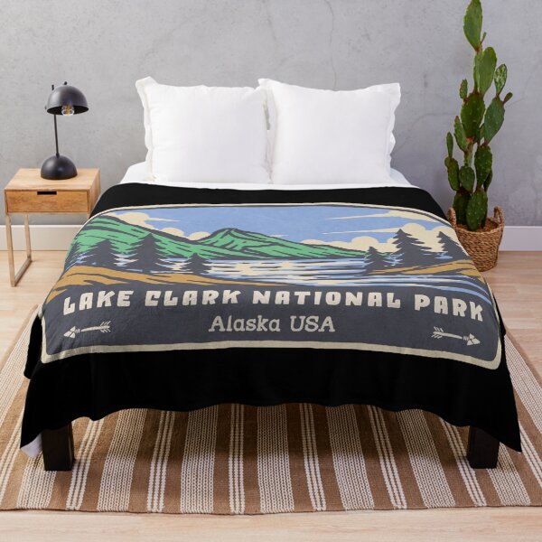 Item preview, Lake Clark National Park Vintage Mountain Lake designed and sold by JordanHolmes.