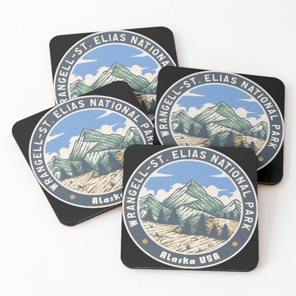 Item preview, Wrangell-St. Elias National Park Vintage Mountains designed and sold by JordanHolmes.