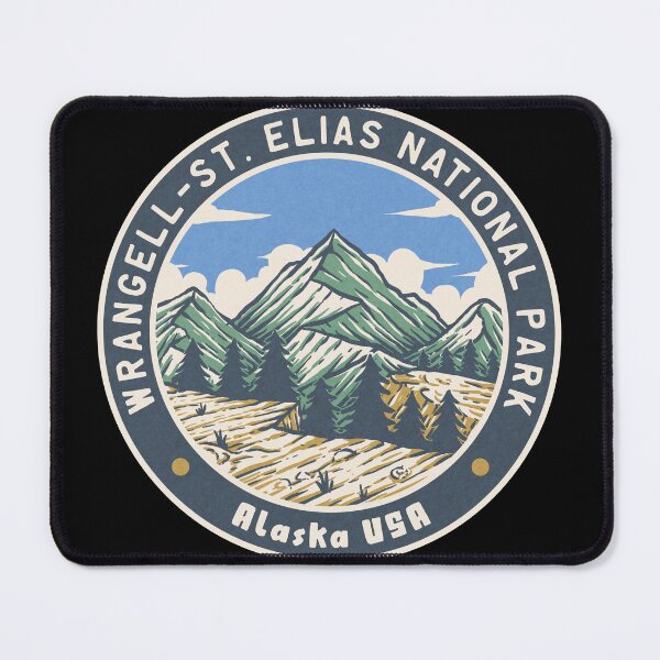 Item preview, Wrangell-St. Elias National Park Vintage Mountains designed and sold by JordanHolmes.