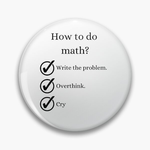 Item preview, How To Do Math Funny Quote designed and sold by LunaticArtWork.