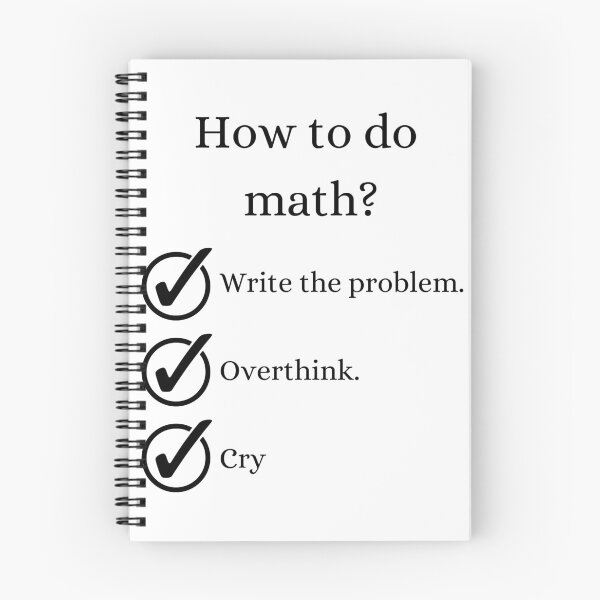 Item preview, How To Do Math Funny Quote designed and sold by LunaticArtWork.