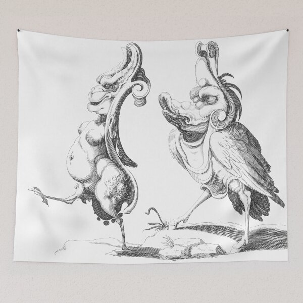 Item preview, Grotesques Gargoyle Odd Creature Marching Fun Unique Animal Bird designed and sold by darcijj.