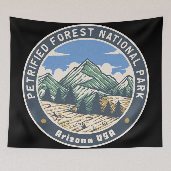 Item preview, Petrified Forest National Park Vintage Mountains designed and sold by JordanHolmes.