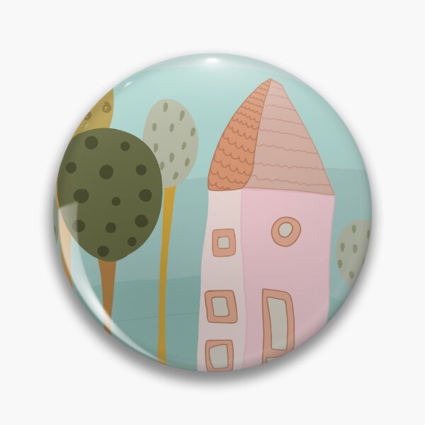Item preview, Cute hand drawn house and trees  designed and sold by Sanaura.