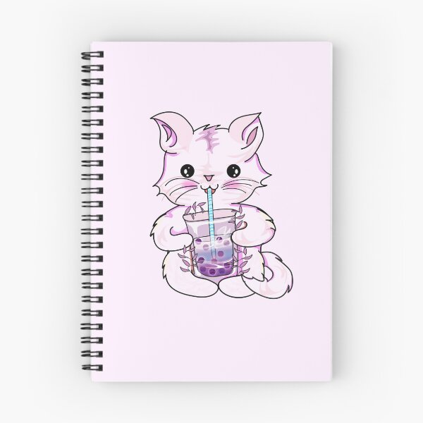 Item preview, cat boba tea bubble l cat drinking boba designed and sold by Bossin.