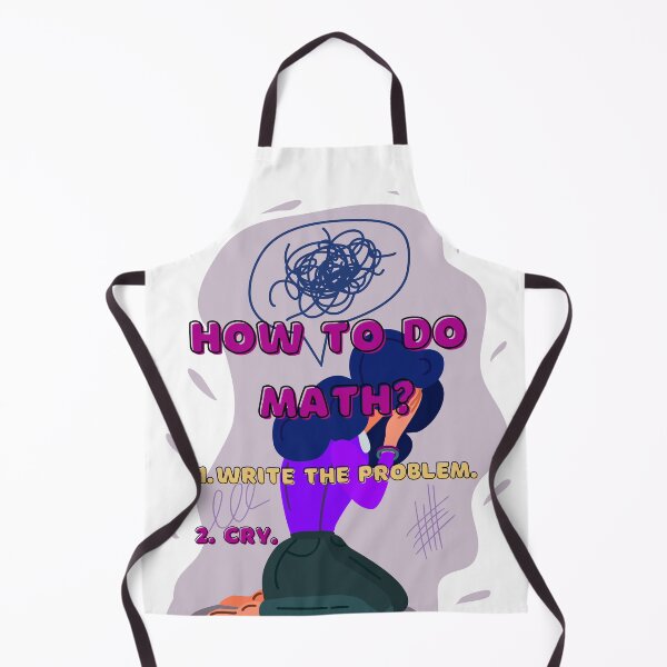 Item preview, How To Do Math Funny Quote designed and sold by LunaticArtWork.
