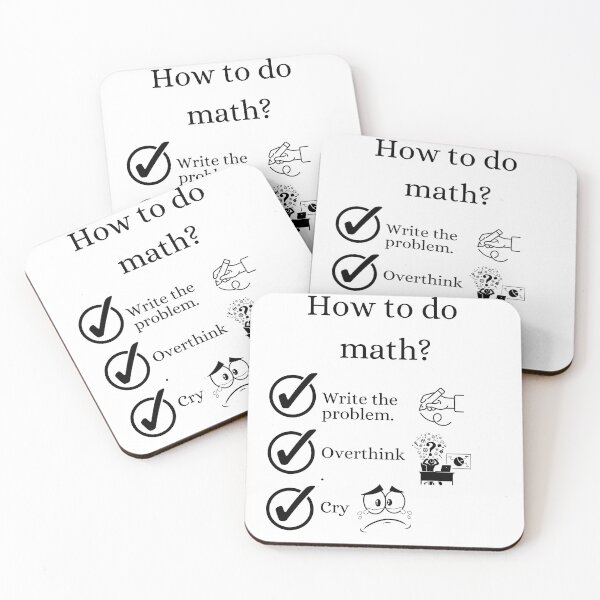 Item preview, How To Do Math Funny Quote designed and sold by LunaticArtWork.
