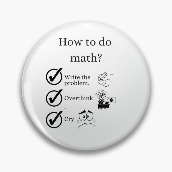 Item preview, How To Do Math Funny Quote designed and sold by LunaticArtWork.