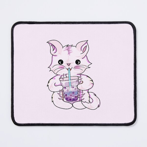 Item preview, cat boba tea bubble l cat drinking boba designed and sold by Bossin.