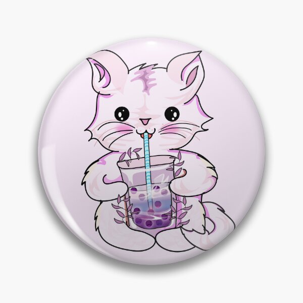 Item preview, cat boba tea bubble l cat drinking boba designed and sold by Bossin.