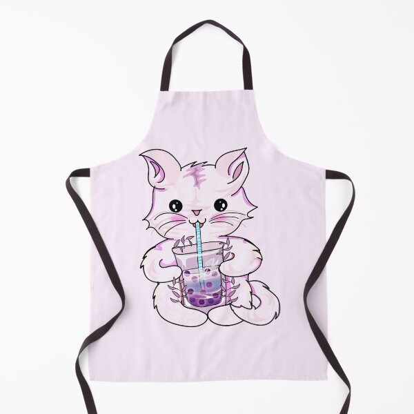 Item preview, cat boba tea bubble l cat drinking boba designed and sold by Bossin.