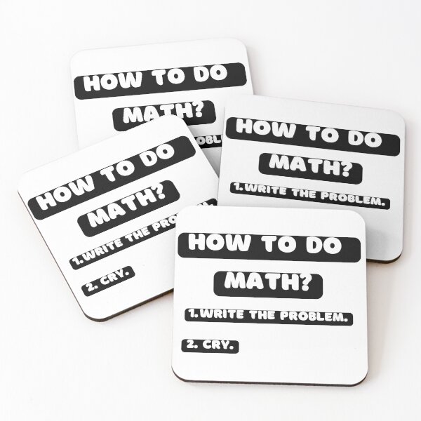 Item preview, How To Do Math Funny Quote designed and sold by LunaticArtWork.