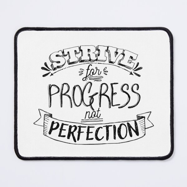 Item preview, Strive for progress not perfection designed and sold by Lillieoandco.