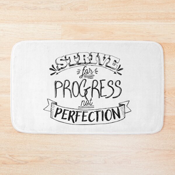 Item preview, Strive for progress not perfection designed and sold by Lillieoandco.