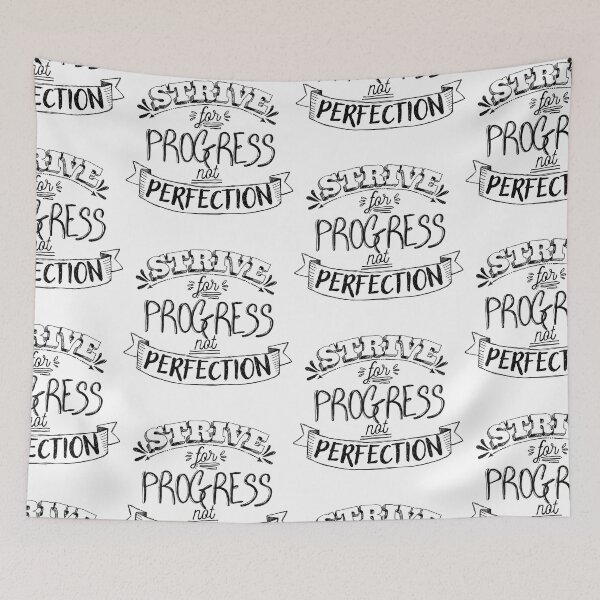 Item preview, Strive for progress not perfection designed and sold by Lillieoandco.