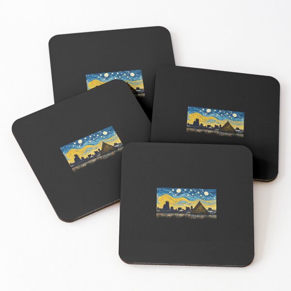 Item preview, Memphis skyline like starry night  designed and sold by StoneyPhenix.