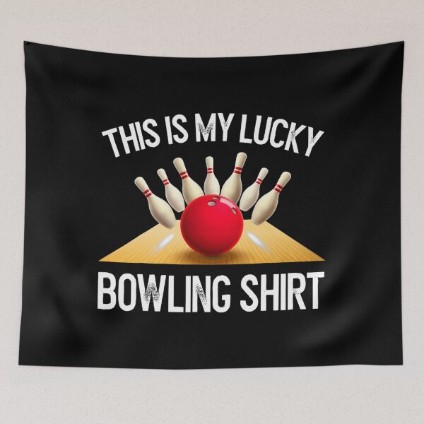 Item preview, Funny LUCKY BOWLING Team Vintage Retro Gift Tee designed and sold by wildplatform340.