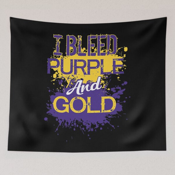 Item preview, I Bleed Purple And Gold Team Player Or Sports Fan designed and sold by wildplatform340.
