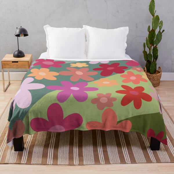 Item preview, Vibrant hand drawn floral design  designed and sold by Sanaura.