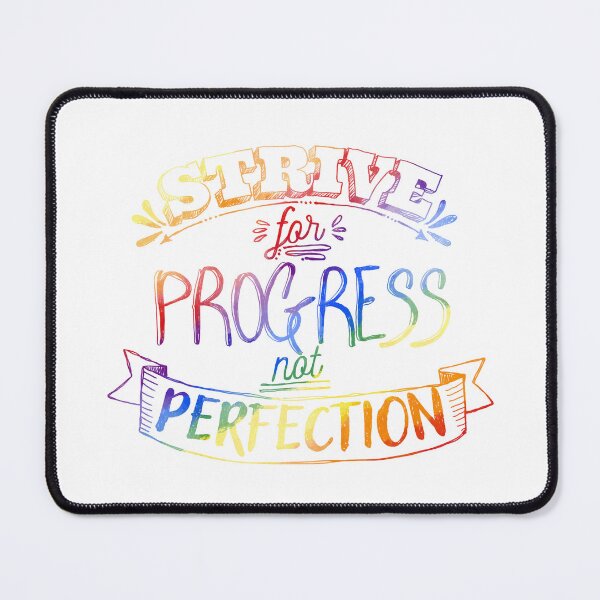 Item preview, Strive for progress not perfection designed and sold by Lillieoandco.