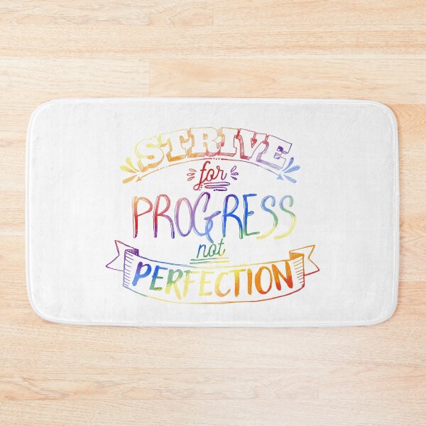 Item preview, Strive for progress not perfection designed and sold by Lillieoandco.