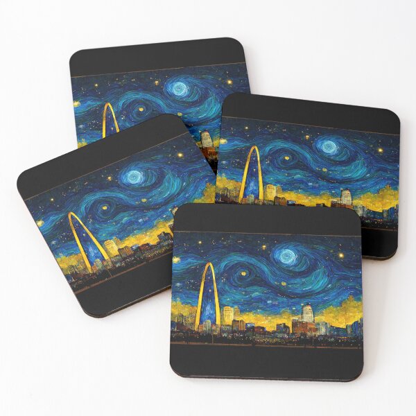 Item preview, St. Louis skyline like starry night  designed and sold by StoneyPhenix.