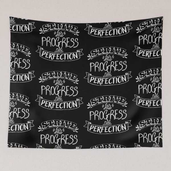 Item preview, Strive for progress not perfection designed and sold by Lillieoandco.