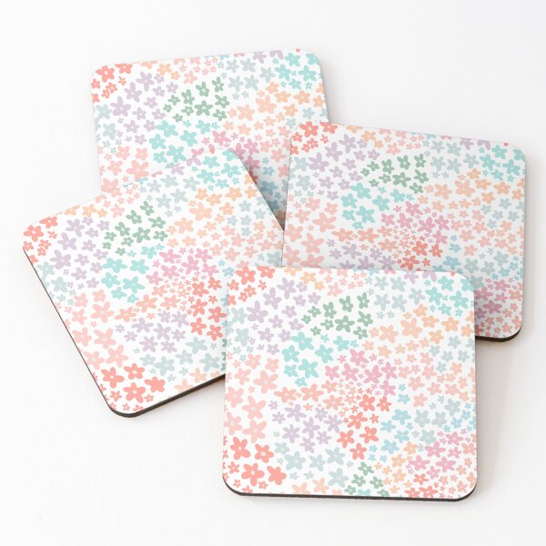 Item preview, Pastel colour hand drawn floral design  designed and sold by Sanaura.