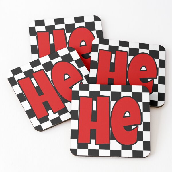 Item preview, Checkerd board he, his, him male pronouns  designed and sold by PRONOUNS-R-US.