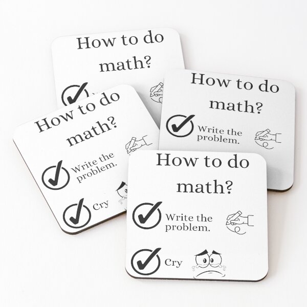 Item preview, How To Do Math Funny Quote designed and sold by LunaticArtWork.