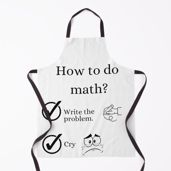 Item preview, How To Do Math Funny Quote designed and sold by LunaticArtWork.