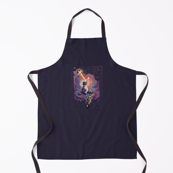 Item preview, cat with laser gun #1 animal tarot card designed and sold by AiAnimalCards.