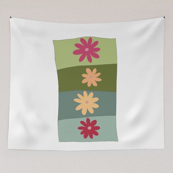 Item preview, Vibrant colour hand drawn floral design  designed and sold by Sanaura.