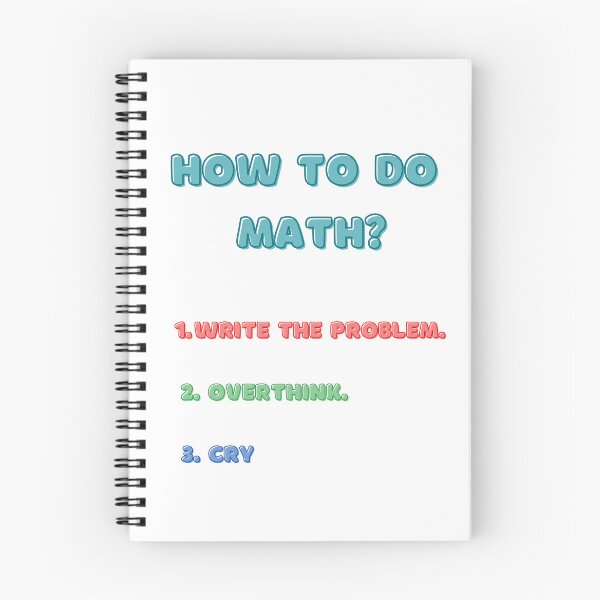 Item preview, How To Do Math Funny Quote designed and sold by LunaticArtWork.