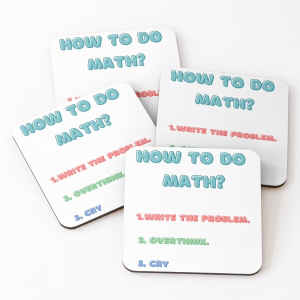 Item preview, How To Do Math Funny Quote designed and sold by LunaticArtWork.