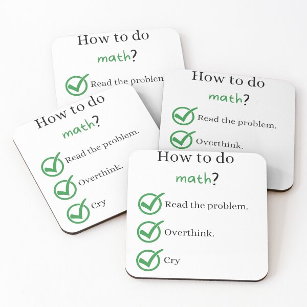 Item preview, How To Do Math Funny Quote designed and sold by LunaticArtWork.