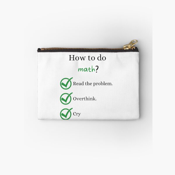 Item preview, How To Do Math Funny Quote designed and sold by LunaticArtWork.